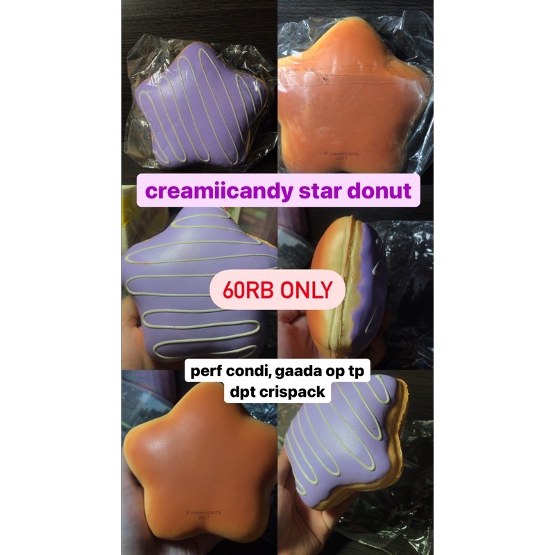 Creamiicandy Star Donut Squishy