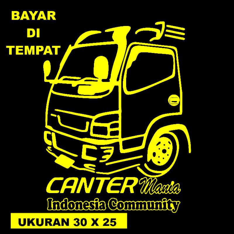 Stiker mobil truck canter mania indonesia sticker variasi mobil keren