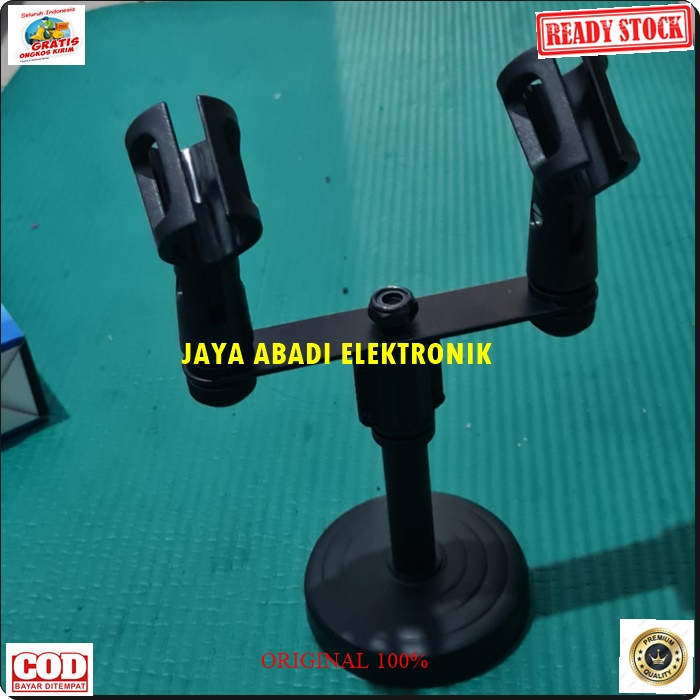 G550 STAND TIANG HOLDER MIC CABANG 2 IN 1 STANDING PENYANGGA PELINDUNG SEGALA JENIS MIC HANDLE VOCAL COCOK UNTUK SEGALA JENIS ACARA PANGGUNG LEBIH PRAKTIS DAN HEMAT TEMPAT PRODUK BERKHUALITAS HARGA TERJANGKAU