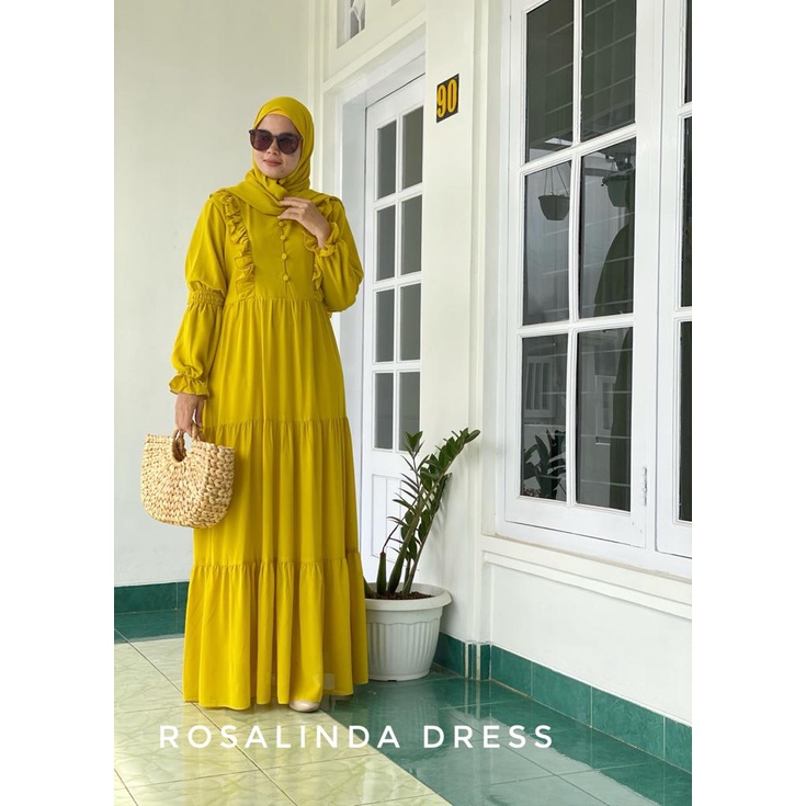 GAMIS MUSLIM/DRESS WANITA/DRESS BUSUI/ROSALINDA DRESS/DRESS CERUTTY/DRESS POLOS/DRESS MEWAH/BISA COD