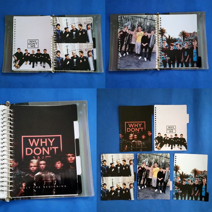 

Pembatas Why Don't We binder 2 Ring, 6 Ring, 20 Ring, 26 Ring 1 set 5 lembar glossy