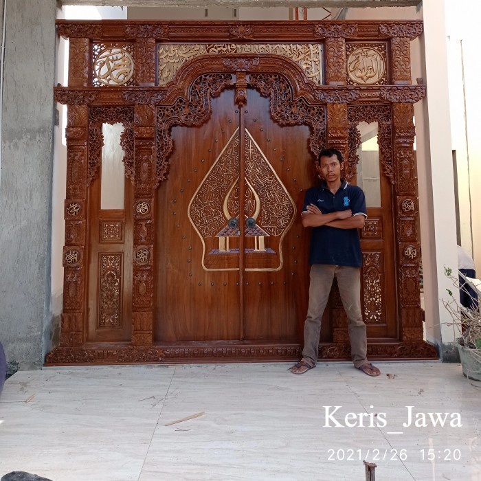 gebyok pintu wayang/gebyok ukir jati/gebyok jepara toko KJ