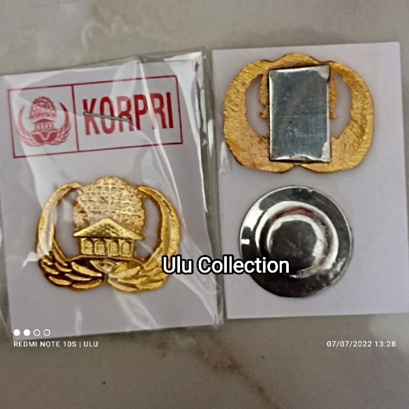 Pin Korpri Magnet Kuningan Aksesoris ASN PNS