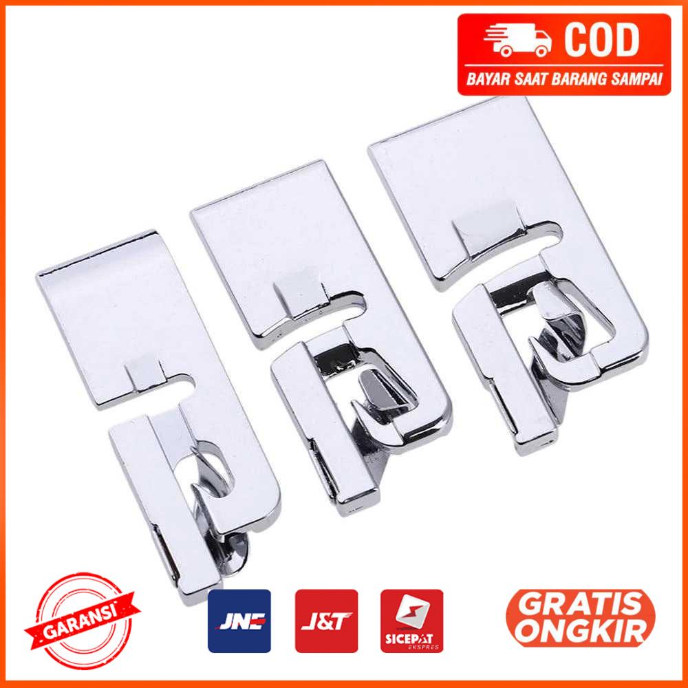 Sepatu Mesin Jahit Set Hem Presser Foot 3 PCS CYJ 33