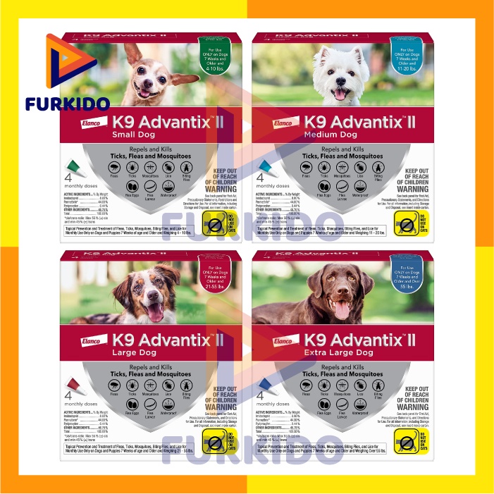 K9 Advantix Flea &amp; Tick Dog / Pembasmi Kutu Hewan Anjing