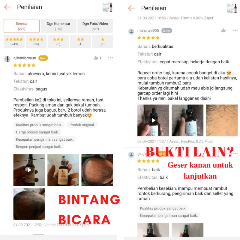 Fins Metto METTOMINT Saw Palmetto Peppermint Hair Tonic Rambut Alami dht bloker dht blocker INSBEAUTYID 60 ML BUKAN MINOXIDIL FINMIX-3
