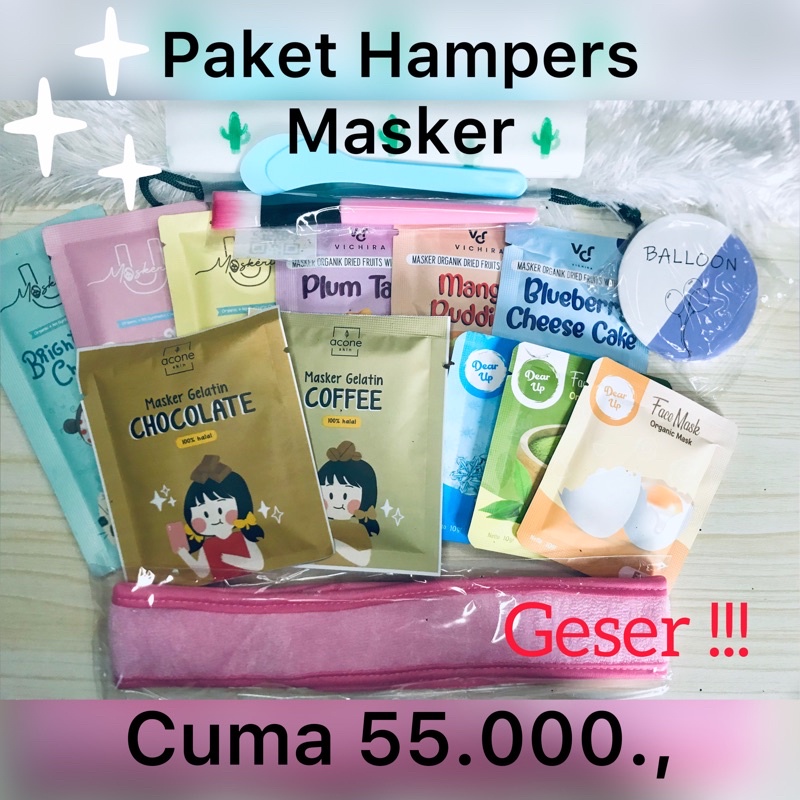 

[HEMAT] PAKET HAMPERS MASKER ORGANIK PAKET KADO ULANG TAHUN