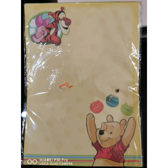 

Kertas surat pooh/ winnie the pooh stationery