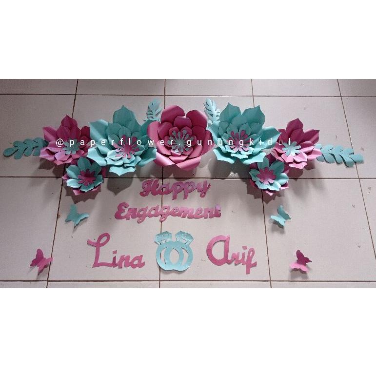 R6G7 ( GIFT) READY Paper flower  / Dekorasi simple engagement / paperflower 7 an ln / dekorasi ulang