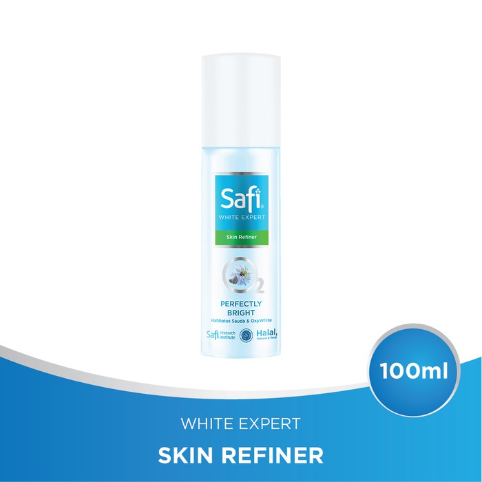 Safi Toner Tanpa Alkohol Memperkecil Pori-pori Memutihkan Wajah White Expert Skin Refiner 100Ml HIA8