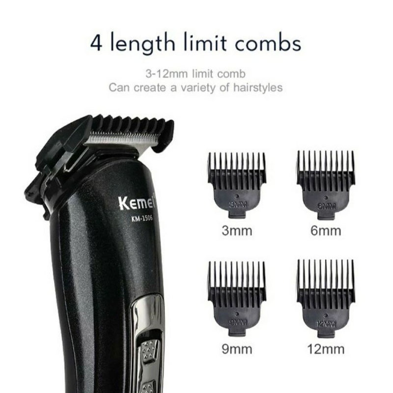 Kemei KM-1506 Hair Clipper 3in1 Cukur Rambut