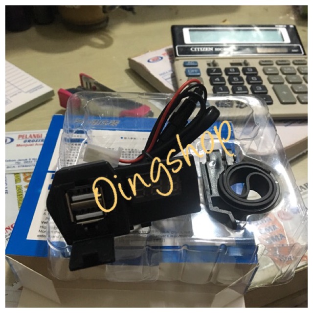 Chager hp USB plus volt meter