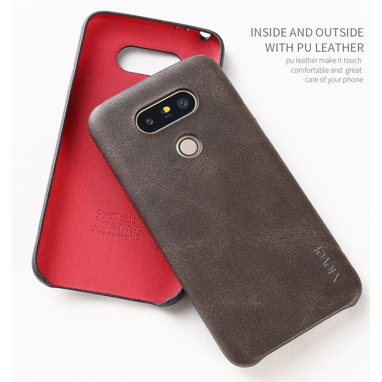 Terbaru  X LEVEL VINTAGE LG G5 SE dual leather back cover casing soft case hp