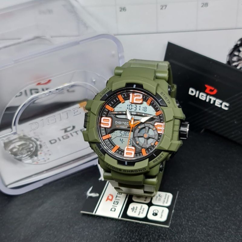 DIGITEC DA 2176 ORIGINAL JAM TANGAN PRIA DIGITEC 2176 ORIGINAL TAHAN AIR TALI RUBBER