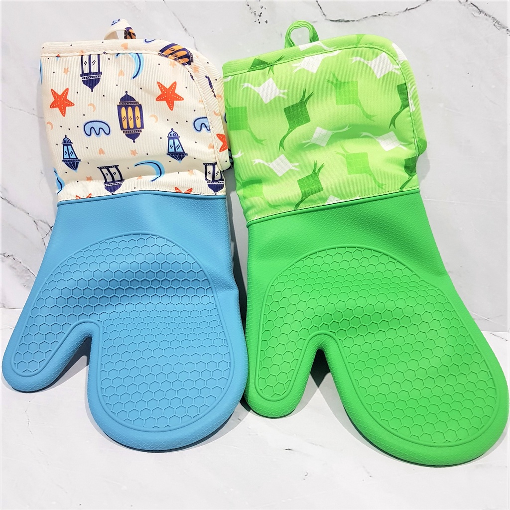 silikon sarung tangan tahan panas bake oven glove silicone baking mitt Lebaran