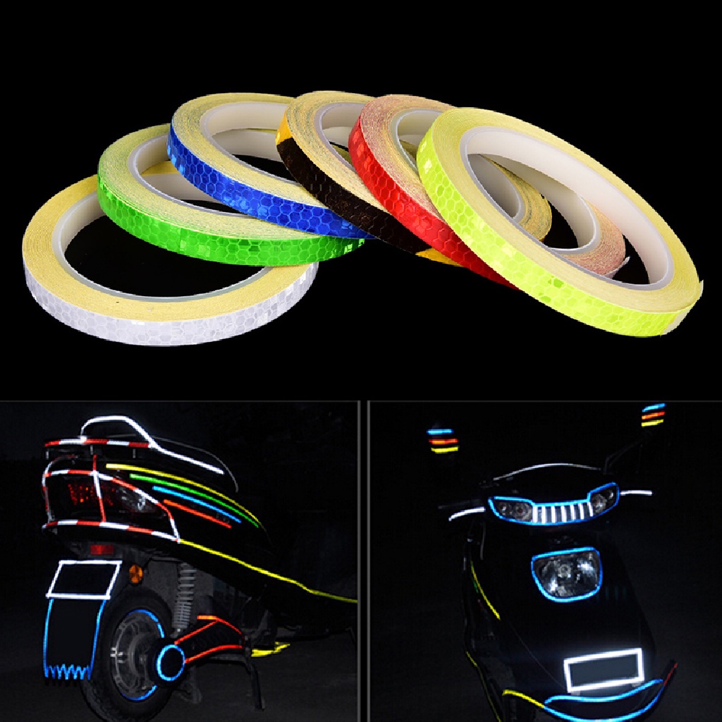 Stiker Strip Reflektif Fluorescent Untuk Sepeda Mtbmotor