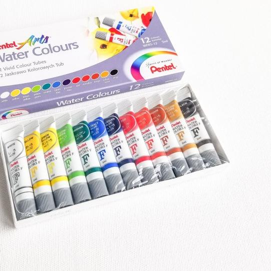 

✸ Pentel Watercolor / Cat air Pentel 12 warna ➩