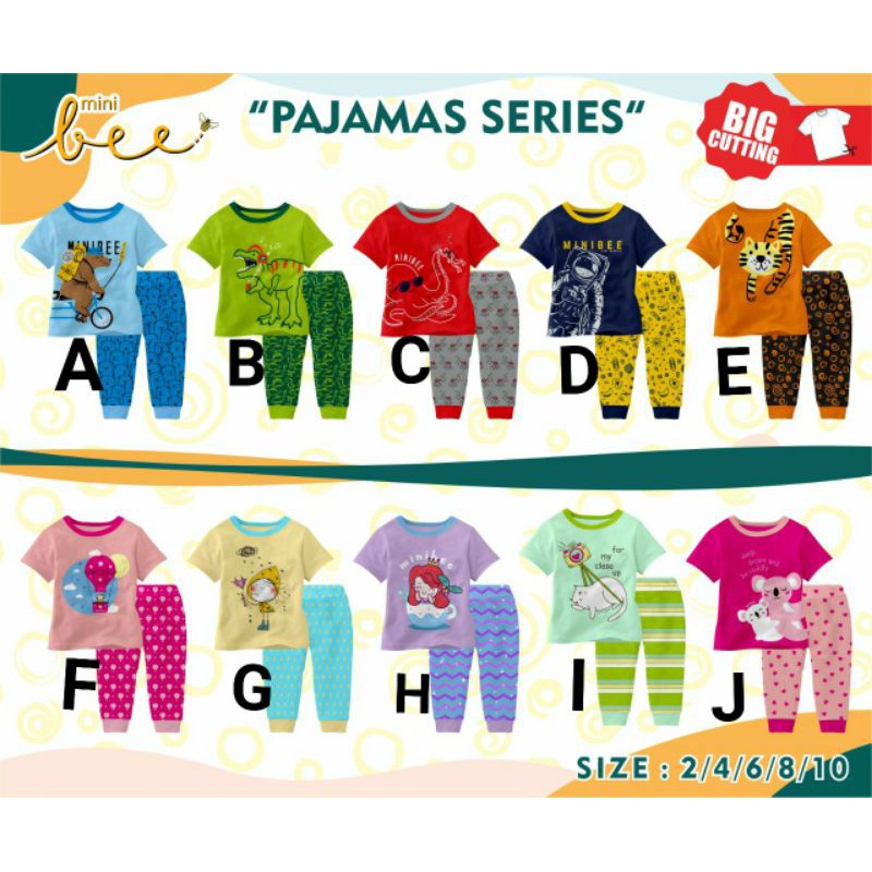 SALE  SETELAN ANAK MINIBEE/PAJAMAS MINIBEE