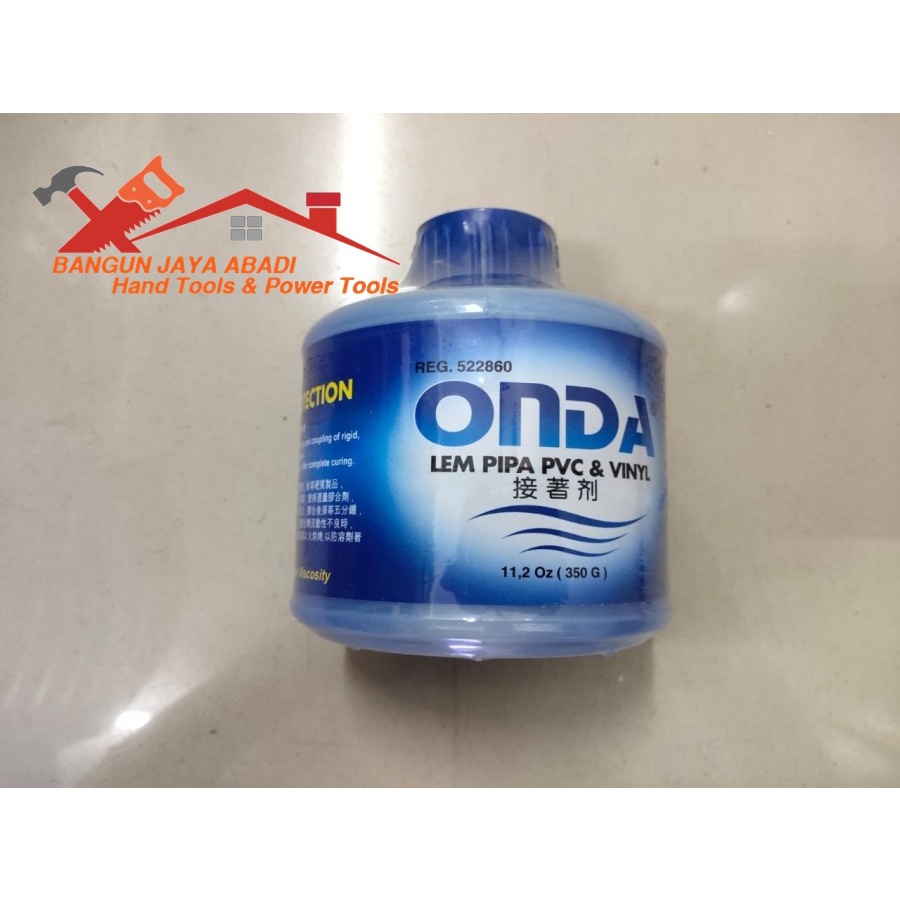 Lem ONDA Truglue Pipa Paralon PVC 350 g Perekat Kaleng PVC & VINYL ORI BJ