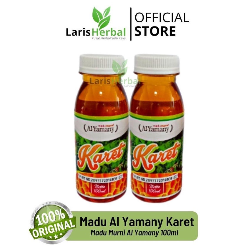 

ORIGINAL Al Yamany Madu Asli Karet 100ml | Madu Murni