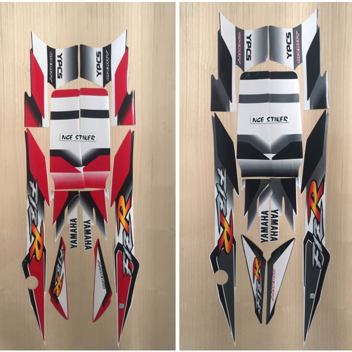 STIKER STRIPING F1ZR 2002 - Merah