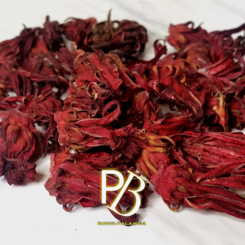 TEH BUNGA ROSELLA MERAH UNGU TEH ROSELA KERING ROSELA TEA HERB TISANE