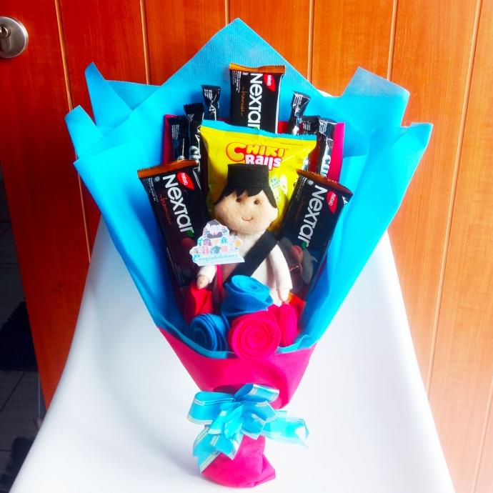 Premium Product!!! Bucket Flanel Snack Boneka Souvenir Wisuda Unik - Paling Diminati