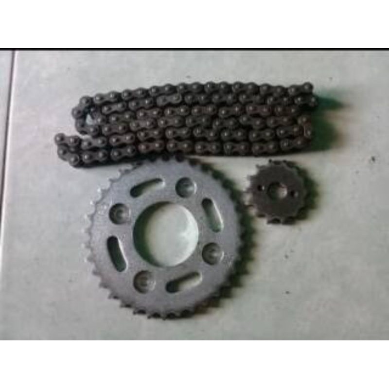 Gear set / rantai dan gear motor honda supra x 125