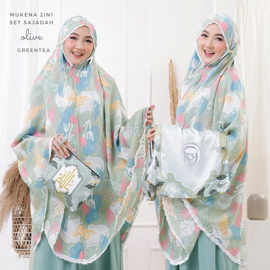 Mukena 2in1 Set Sajadah Olive