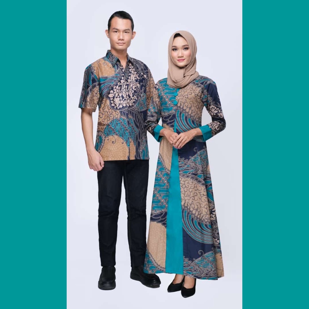 ARINI TOSKA BATIK COUPLE KELUARGA PASANGAN MODERN JUMBO PREMIUM SARIMBIT AYAH IBU ANAK DRESS GAMIS