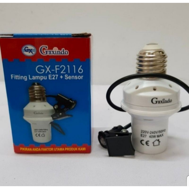 Fiting sensor e27/fiting gantung gaxindo 100% baru