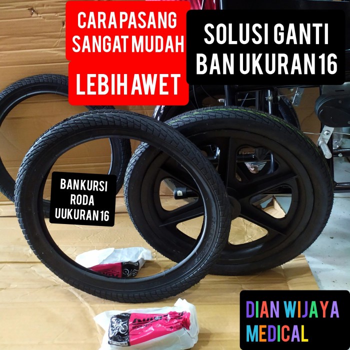 Ban kursi roda ukuran 16