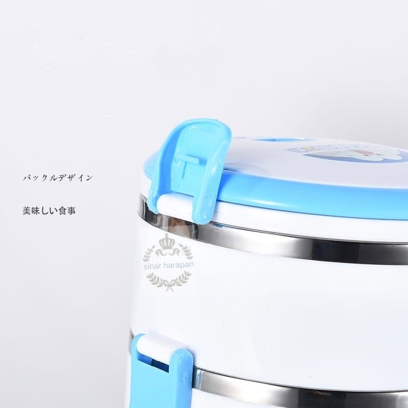 Kotak makan multi-lapisan stainless