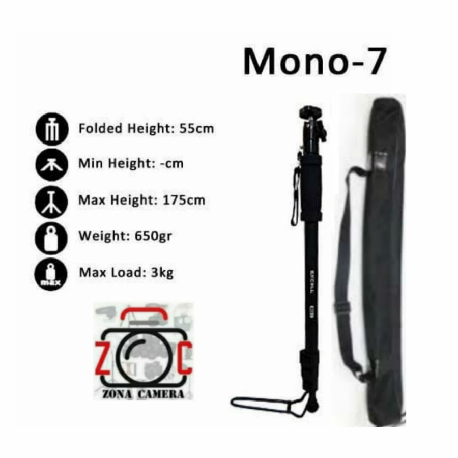 Jual Excell Monopod 007 Stand Kamera Mono 7 07 Excel Stand Single