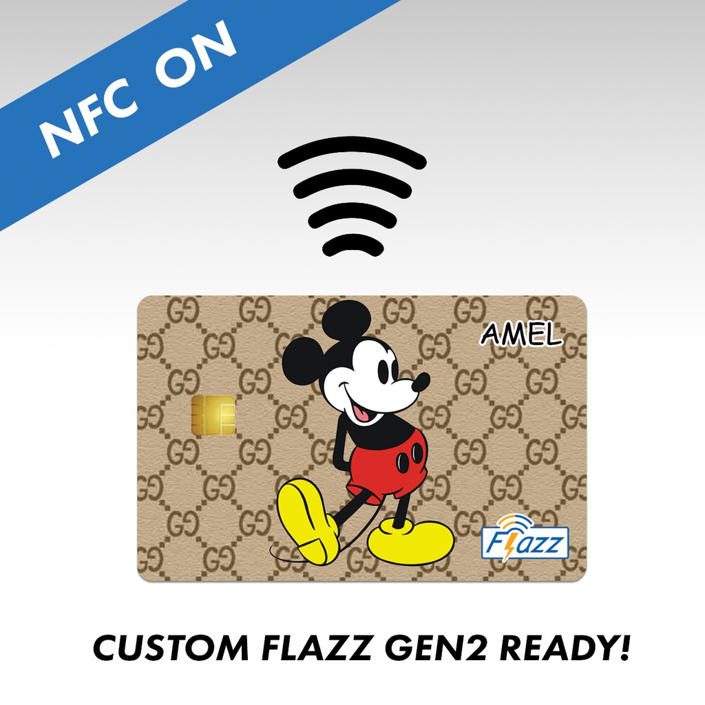 Custom FLAZZ BCA GEN 2 Bisa NFC  Cetak 1 / 2 Muka / Bolak Balik Design Suka Suka