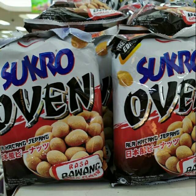 

Sukro oven kacang jepang rasa bawang 100gr