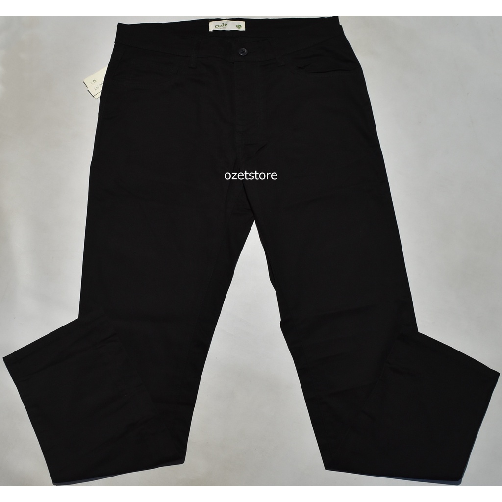 Celana Panjang Pria Jeans COLE Hitam SlimFit CSC01 ORIGINAL