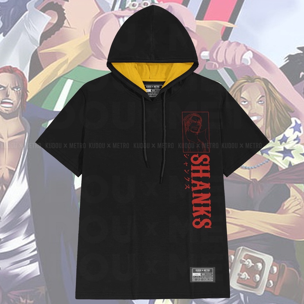 T-shirt Hoodie Red Force Shanks Anime Manga One Piece Premium Unisex