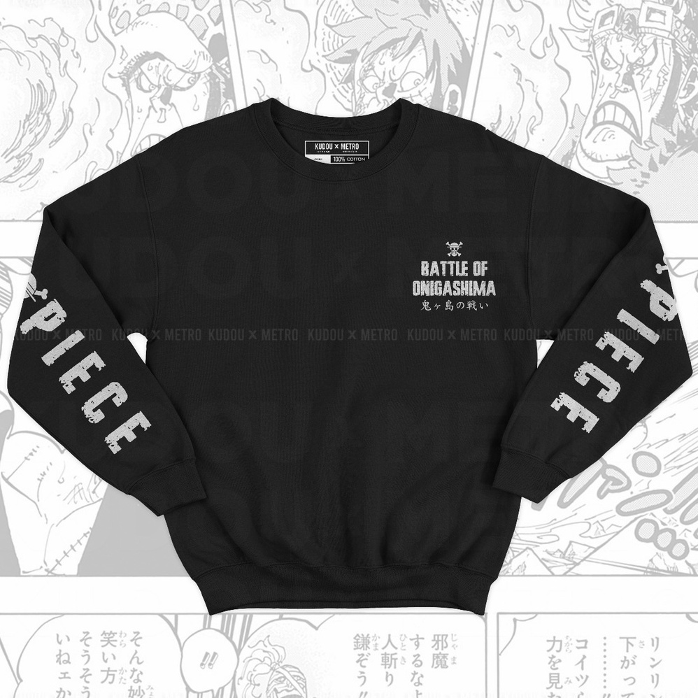 Crewneck Luffy Onigashima Anime Manga One Piece Unisex Premium