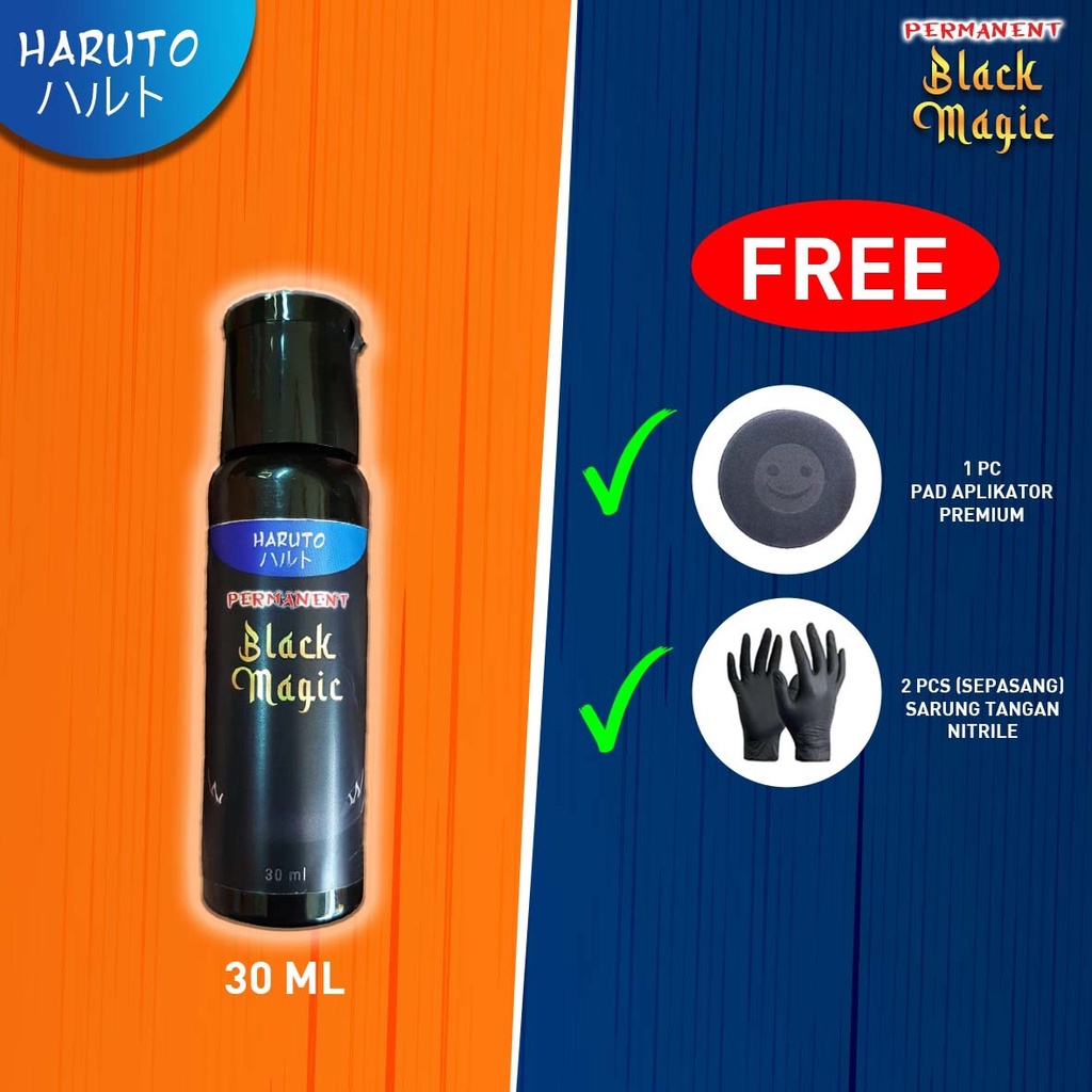 Penghitam body motor dan mobil permanen Haruto permanent black magic 30ml