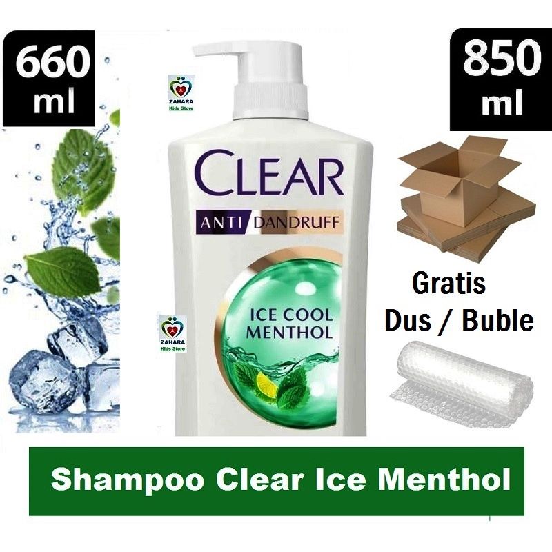 CLEAR Shampoo Ice Cool Menthol 430, 660ML &amp; 850ML