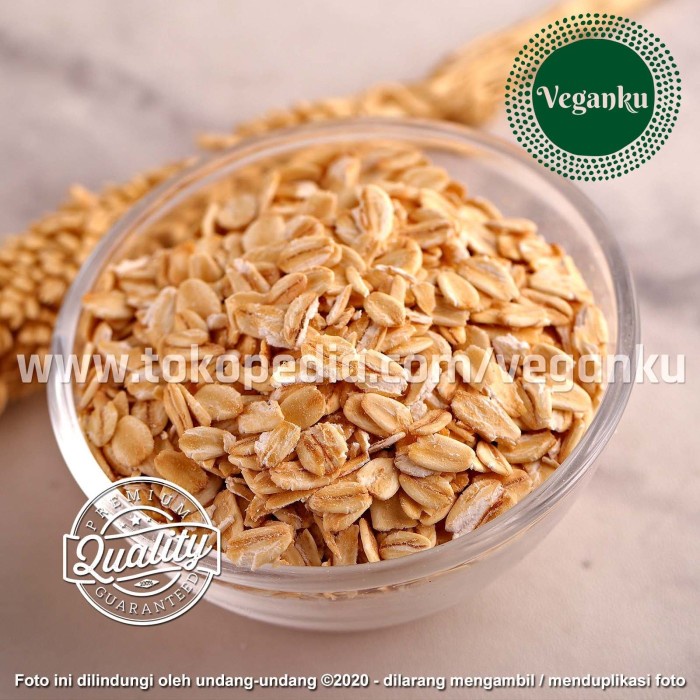 

Q12Sa Veganku - 500Gr Premium Oatmeal Organik Oat Giling Rolled Oats Gandum D51qs448