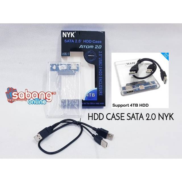 CASING HARDISK EXTERNAL 2,5 USB 2.0 NYK / CASING HARDISK TRANSPARAN