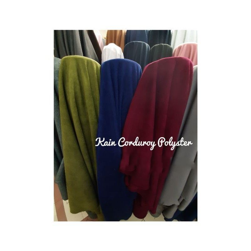 Kain Corduroy Polyester Import _ Bahan Kain Corduroy