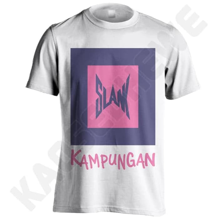 KAOS SLANK KAMPUNGAN 01 - KGD - PUTIH UKURAN S-XXL
