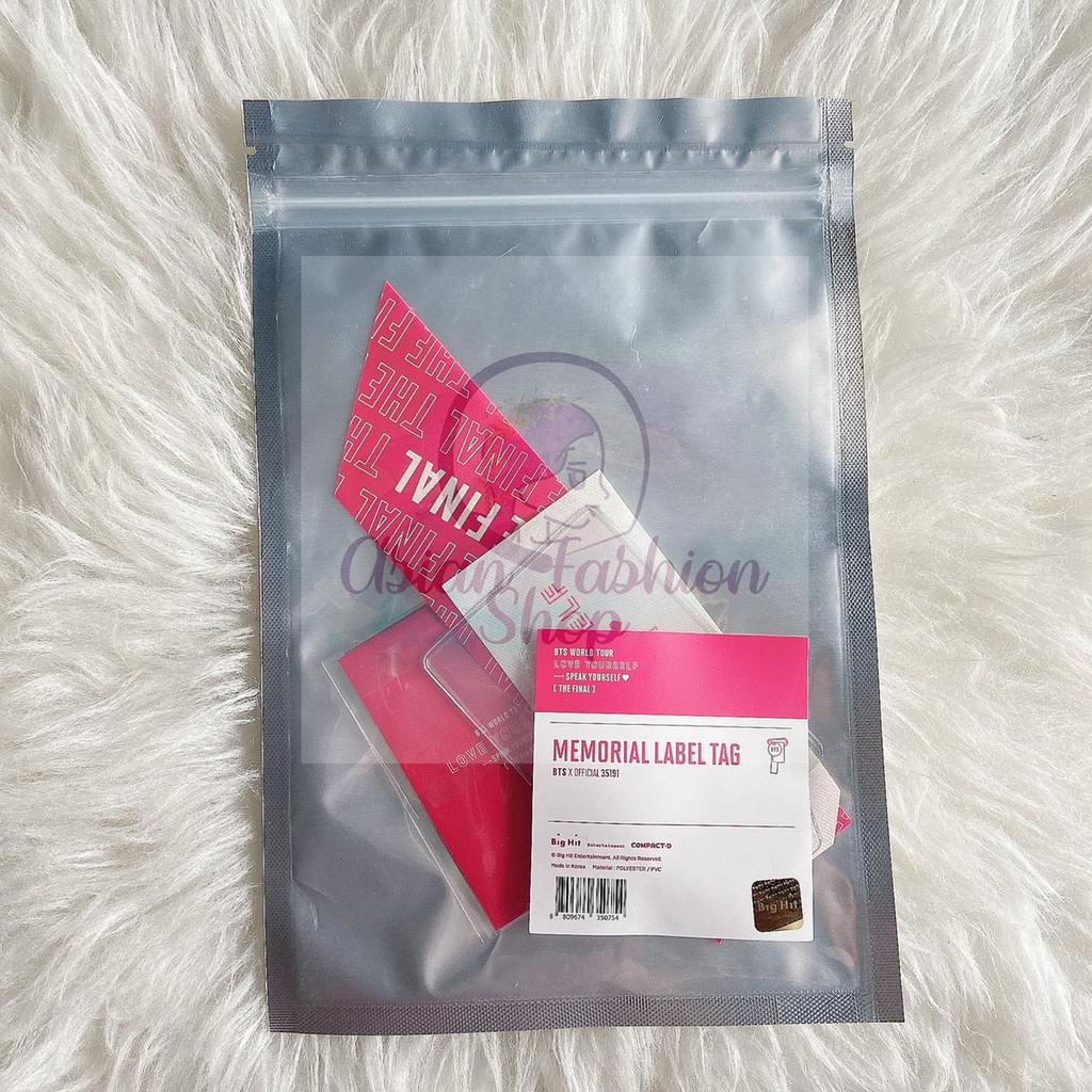 BTS SYS Final MD Memoral Label Tag only, NO photocard