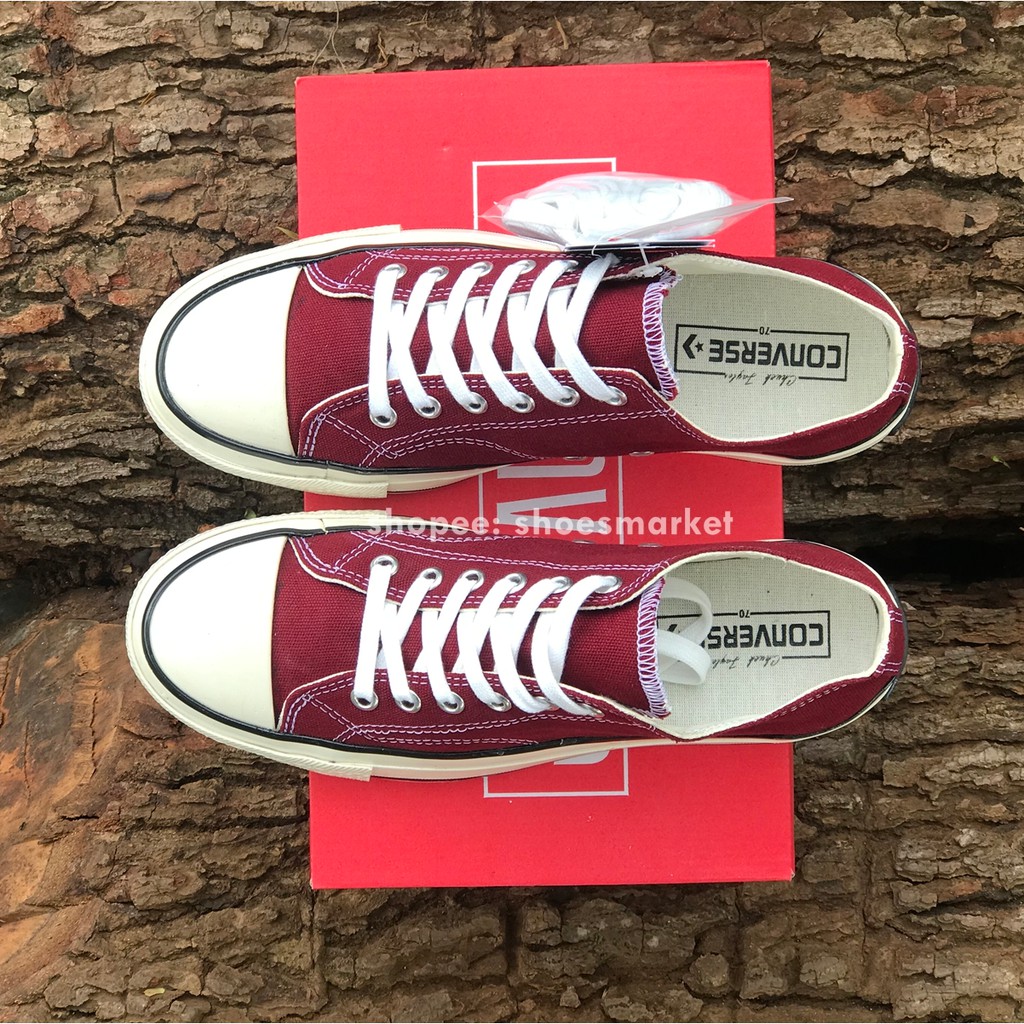 SEPATU CONVERSE 70S LOW MAROON ALL STAR CHUCK TAYLOR OBRAL MURAH