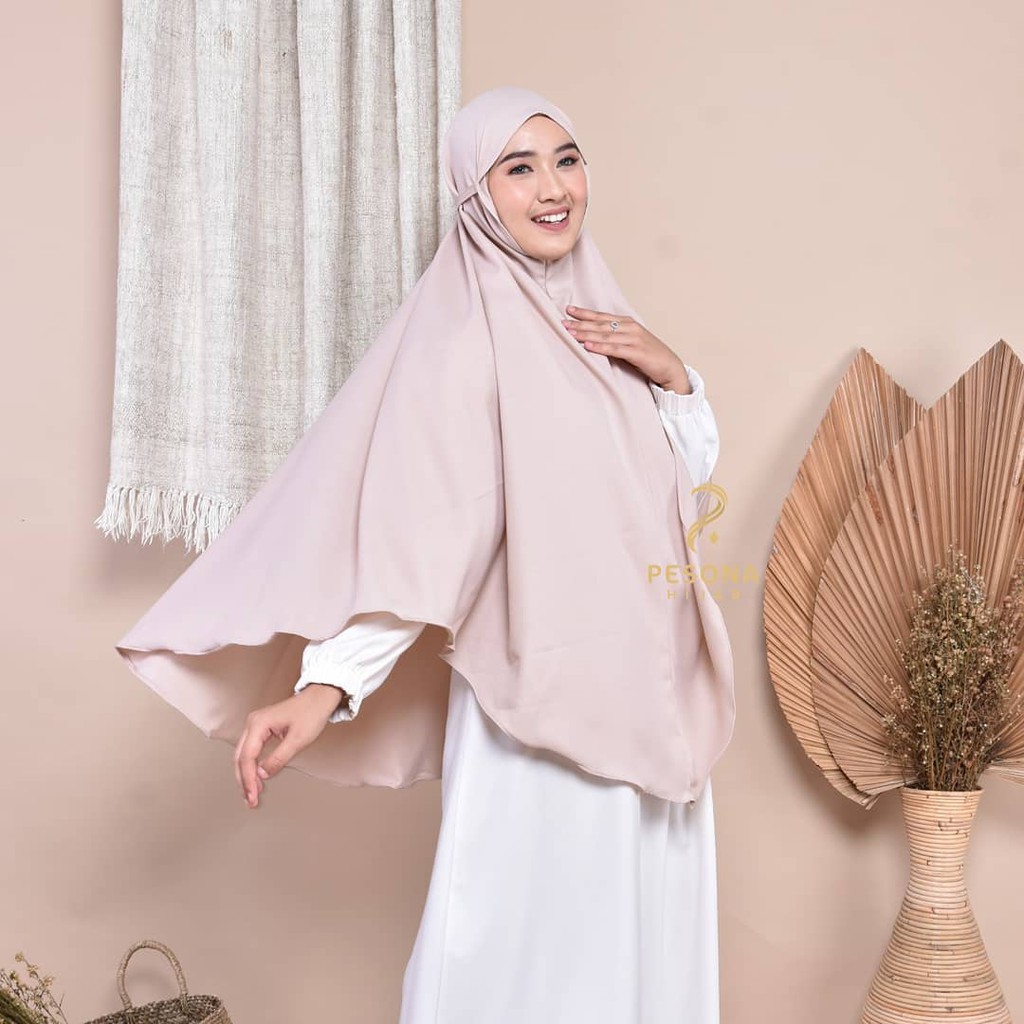 KERUDUNG BERGO MARYAM JUMBO XL MOSCREPE HIJAB BERGO MARYAM JUMBO MOSCREPE