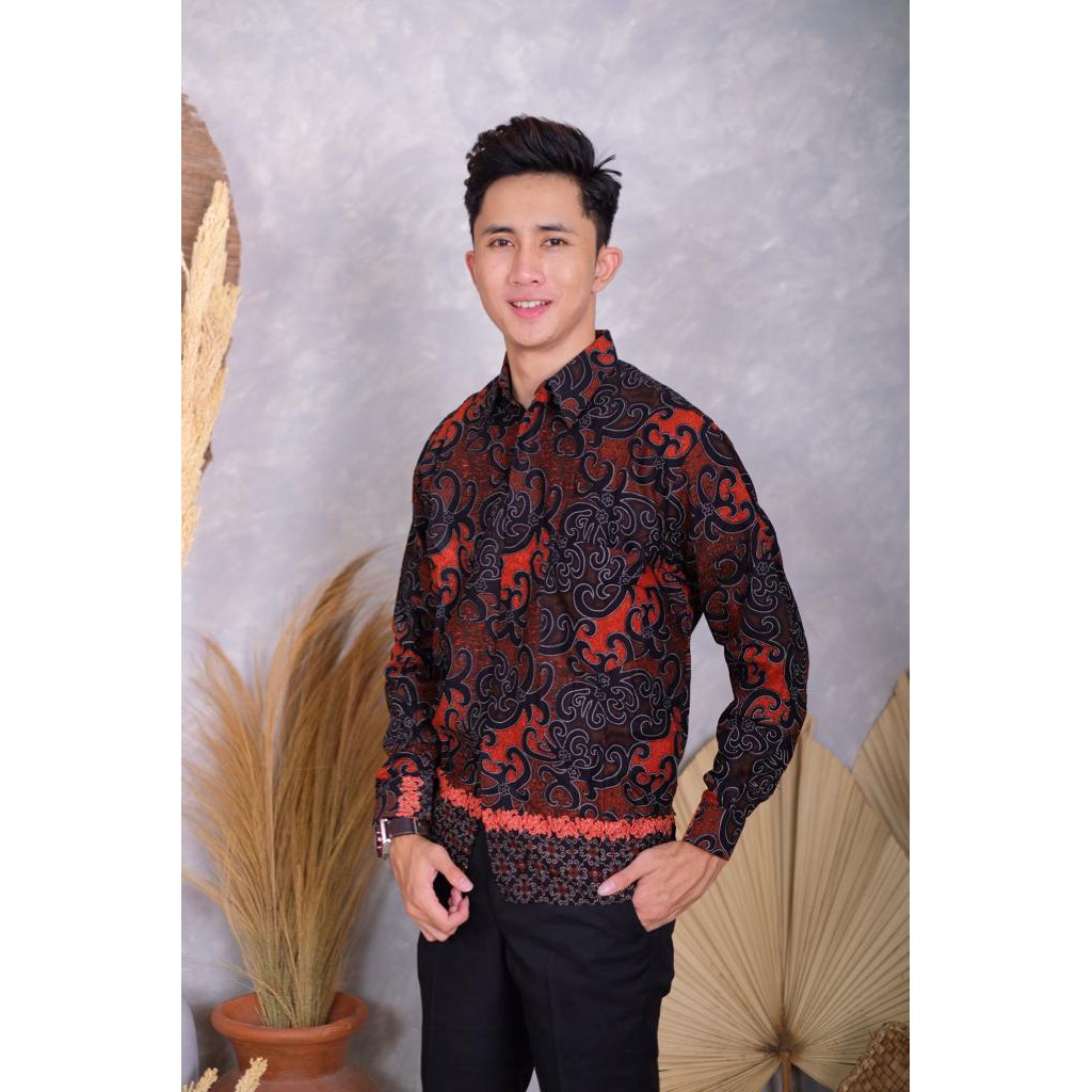 BATIK PRIA LENGAN PANJANG M L XL XXL