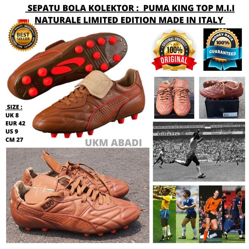 Sepatu Bola Kolektor PUMA KING Original Kulit 101113